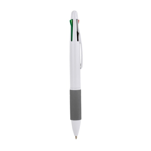 [BT-BOF-0027] Bolígrafo promocional de plástico con 4 colores de tinta y agarre antiderrapante – BT-BOF-0027