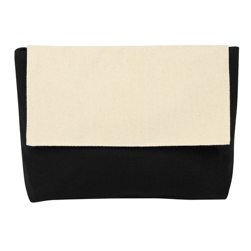 Cosmetiquera promocional de algodón con broche de velcro – BT-BEL-0008