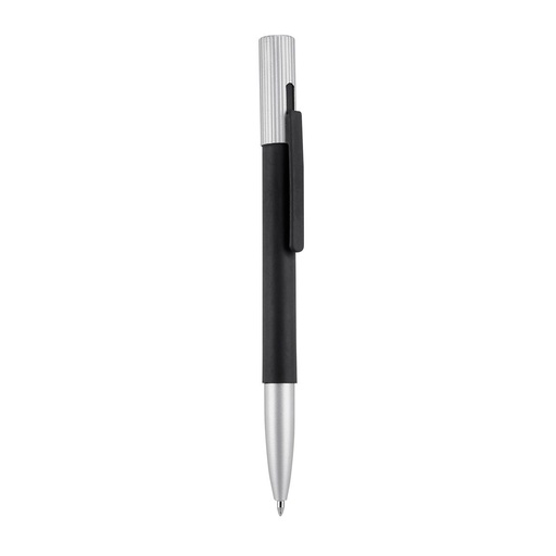 [BT-BOM-0045] Bolígrafo promocional de acero inoxidable con mecanismo pulsador y estuche incluido – BT-BOM-0045