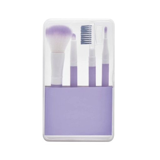 Estuche promocional de plástico con pinceles y peine de maquillaje – BT-BEL-0011