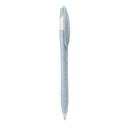 Bolígrafo promocional de plástico y fibra de trigo con mecanismo pulsador – BT-BOF-0023