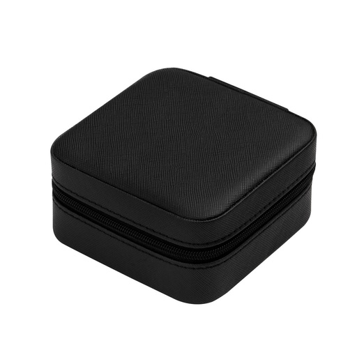 Joyero promocional de PU y poliéster con interior de terciopelo – BT-BEL-0018