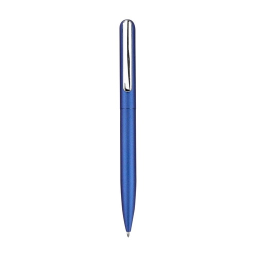 Bolígrafo promocional de acero inoxidable con mecanismo twist y funda – BT-BOM-0047