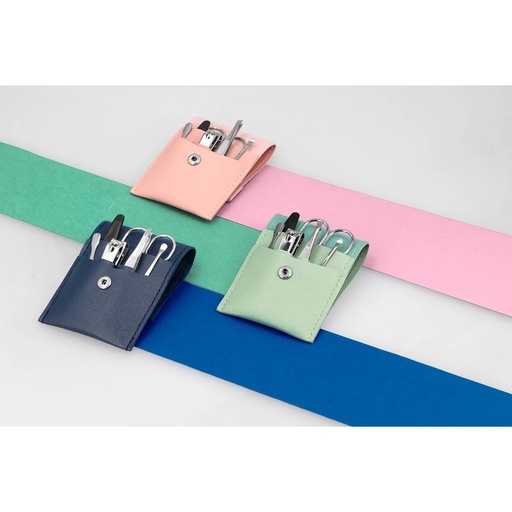Set de manicure promocional de curpiel y metal con 6 piezas – BT-BEL-0022