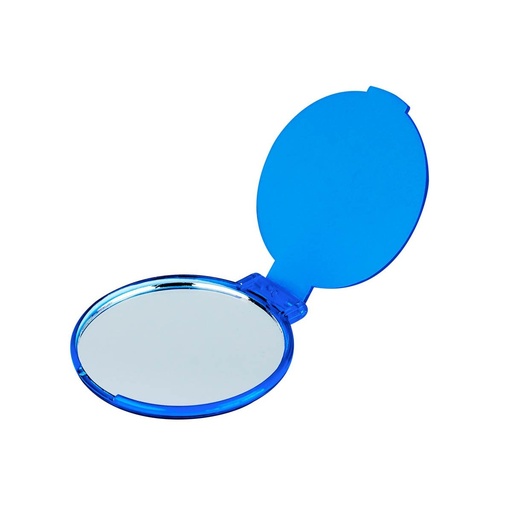 Espejo circular promocional de plástico de 6 cm de diámetro – BT-BEL-0058