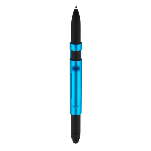 Bolígrafo promocional de plástico con punta táctil y base para celular – BT-BOF-0039