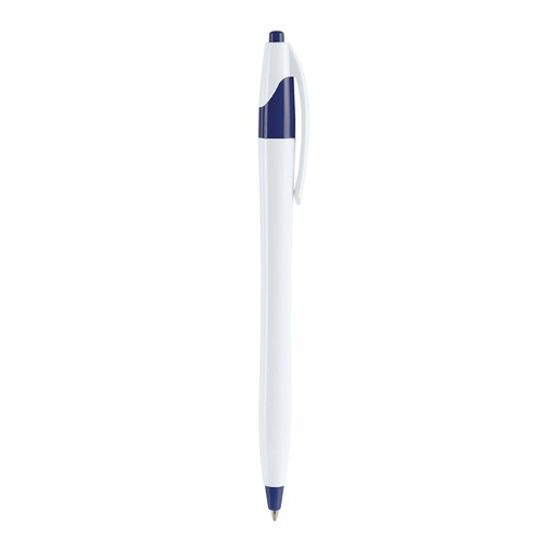 Bolígrafo promocional de plástico con mecanismo pulsador – BT-BOP-0015