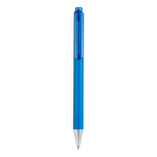 Bolígrafo promocional de plástico de 13.8 cm con mecanismo pulsador – BT-BOP-0026