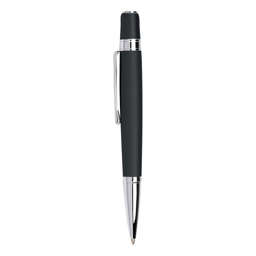 Bolígrafo promocional de acero inoxidable con mecanismo twist y estuche – BT-BOM-0004