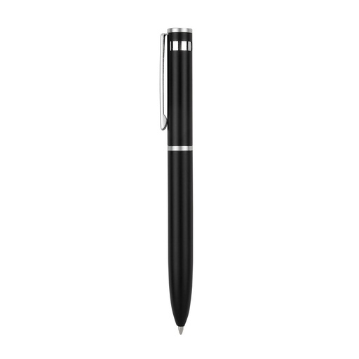 Bolígrafo promocional de acero inoxidable con mecanismo twist y estuche incluido – BT-BOM-0044