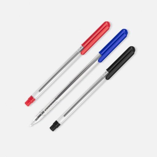 Bolígrafo promocional de plástico con tapón y cuerpo delgado – BT-BOP-0053