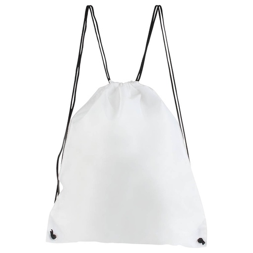 Bolsa-mochila promocional de poliéster con tirantes de cordón y cierre de jareta – BT-BOL-0005