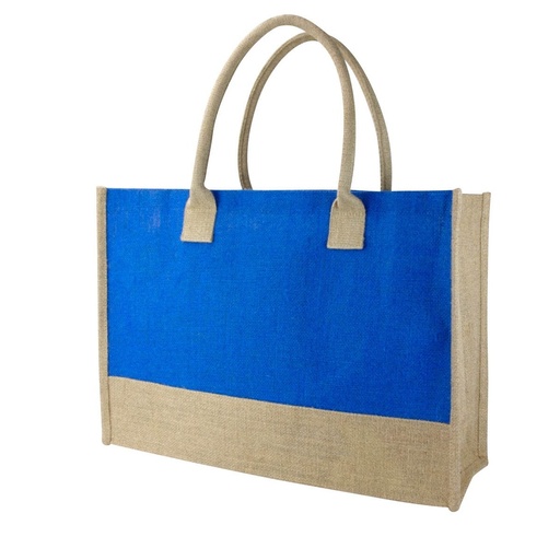 Bolsa promocional de yute con fuelle y asas redondeadas – BT-BOL-0010