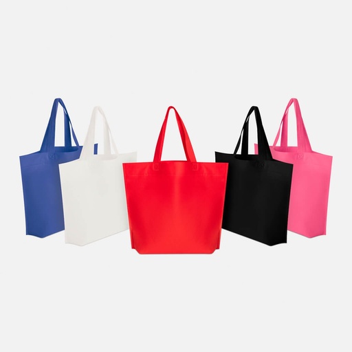 Bolsa promocional de non woven de 42 x 32 x 10 cm con fuelle y asa integrada – BT-BOL-0089