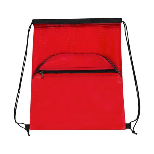 [BT-BOL-0060] Bolsa-mochila promocional de poliéster 36.5 x 44 cm con bolsa frontal y cierre de jareta – BT-BOL-0060