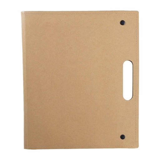 [BT-CAR-0005] Organizador de documentos ecológico promocional de cartón y papel reciclado con block A4 – BT-CAR-0005