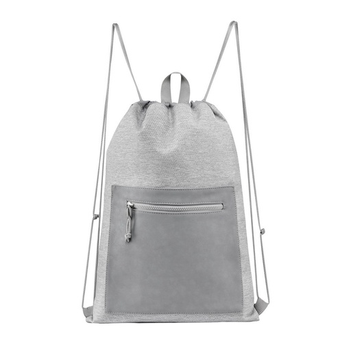 [BT-BOL-0070] Bolsa-mochila promocional de poliéster y curpiel 32 x 47 cm con cierre de jareta – BT-BOL-0070