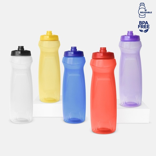 Cilindro promocional de plástico 1 L con diseño exprimible y rosca twist-off – BT-CIP-0046