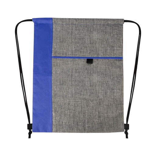 Bolsa-mochila promocional de material no tejido y poliéster 32.5 x 41.5 cm con cierre de jareta – BT-BOL-0059