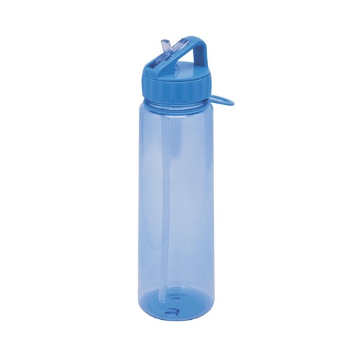 Cilindro promocional de plástico de 900 ml con boquilla plegable y aro de silicón – BT-CIP-0026