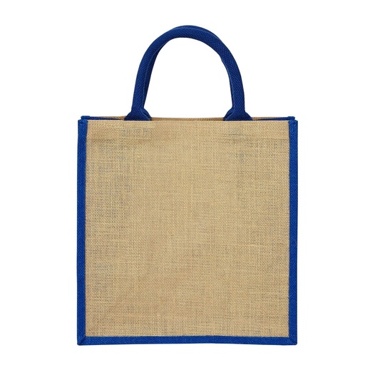 Bolsa promocional de yute con fuelle y asas redondeadas – BT-BOL-0028
