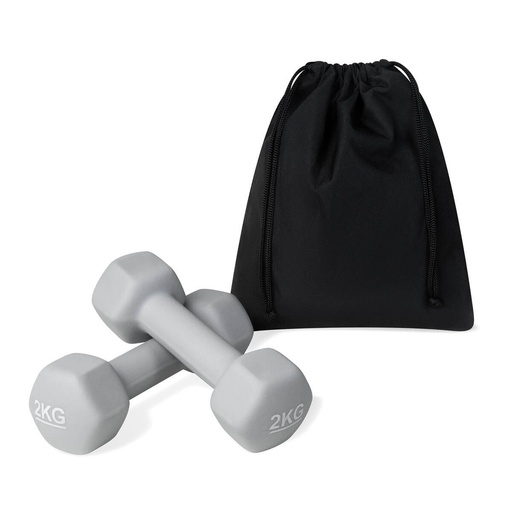 [BT-DEP-0030] Set promocional de pesas de acero 2 kg con recubrimiento de PVC – BT-DEP-0030