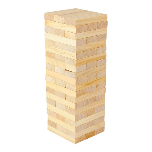 [BT-ENT-0008] Juego promocional de madera de pino con 60 piezas – BT-ENT-0008