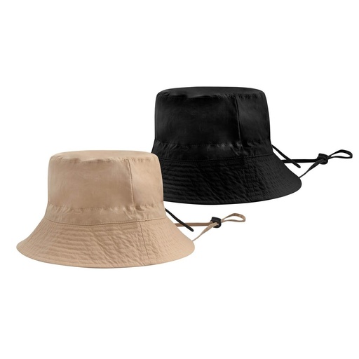 Sombrero promocional de poliéster que se dobla con correa desmontable – BT-GOS-0024
