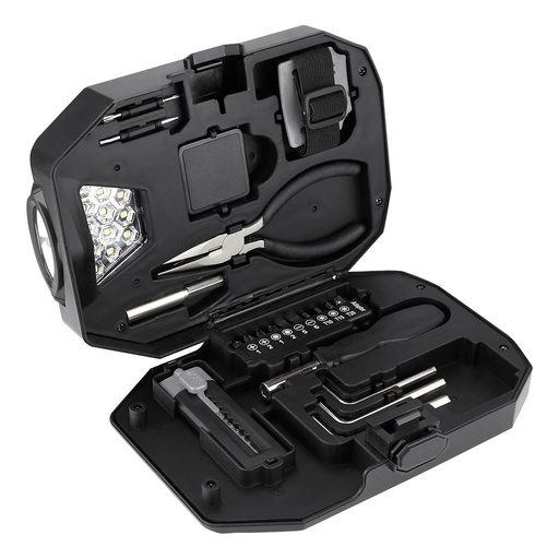 [BT-HER-0010] Set multifuncional promocional de metal con lámpara desmontable de 13 LEDS – BT-HER-0010