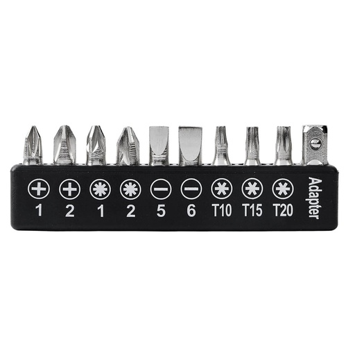 [BT-HER-0040] Set de desarmadores promocional de plástico y metal con puntas intercambiables – BT-HER-0040