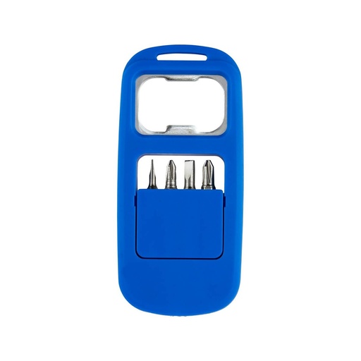 Destornillador destapador promocional de plástico con 4 puntas intercambiables – BT-HER-0011