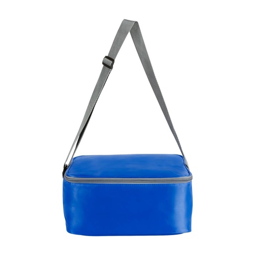 Lonchera promocional de poliéster y plástico con contenedor y bolsa de red interior – BT-HIL-0005