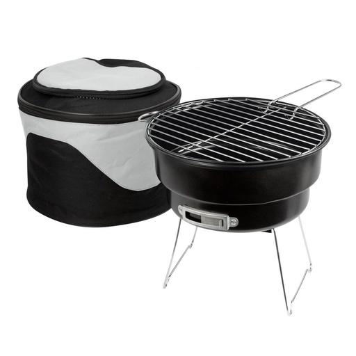 Parrilla portátil promocional de acero inoxidable y poliéster 5 L con hielera integrada