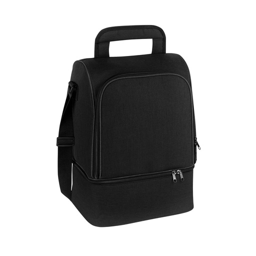[BT-HIL-0047] Lonchera promocional de poliéster para 24 latas con doble compartimento y correa ajustable – BT-HIL-0047