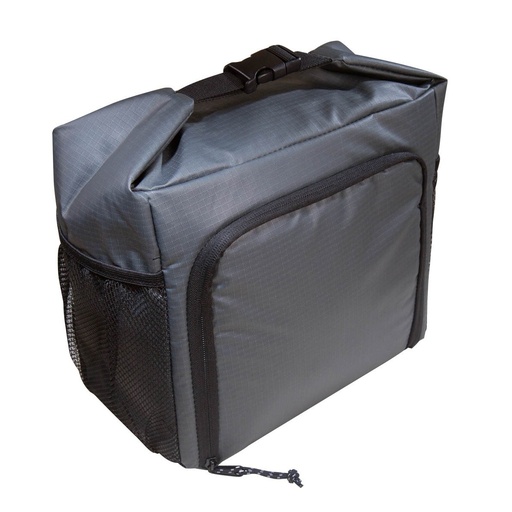 [BT-HIL-0085] Lonchera promocional de poliéster para 12 latas con bolsillo de malla lateral – BT-HIL-0085