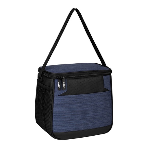 Lonchera promocional de poliéster para 12 latas con bolsa frontal y correa ajustable – BT-HIL-0045