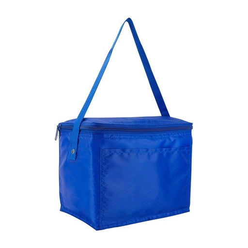 Hielera promocional de poliéster 4 litros con interior plastificado y correa – BT-HIL-0023