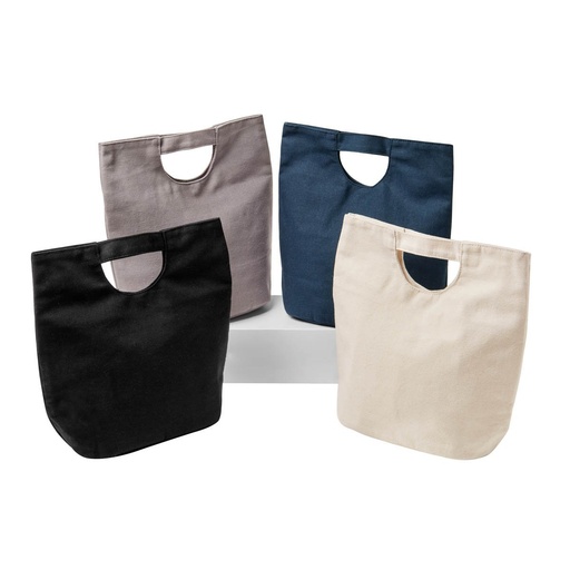 Lonchera promocional de canvas para 4 latas con broche imantado – BT-HIL-0050