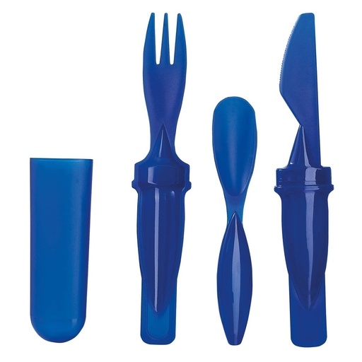Estuche promocional de plástico 3 x 17.5 cm con tenedor y cuchara incluidos – BT-HOG-0016