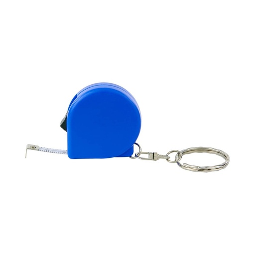 Llavero promocional de plástico de 3.7 x 4 cm con cinta métrica metálica – BT-LLF-0026