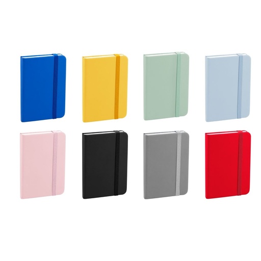 Libreta promocional de curpiel 8 x 11.4 cm con espacio para fecha y tamaño de bolsillo – BT-LIB-0069