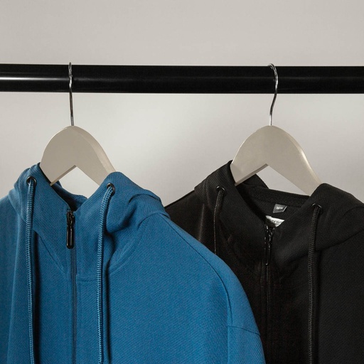 Hoodie promocional de poliéster y spandex con capucha ajustable y bolsillos con cierre – BT-CHC-0010