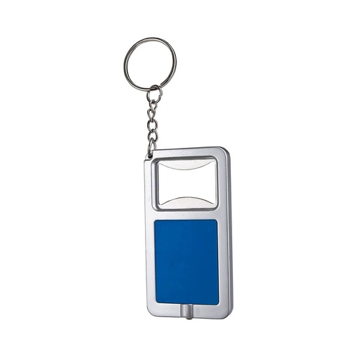 Llavero promocional de plástico con destapador y lámpara LED – BT-LLF-0002