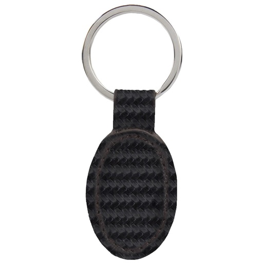 [BT-LLM-0004] Llavero promocional de curpiel y metal de 3 x 8.5 cm con grabado láser y pantógrafo – BT-LLM-0004