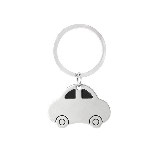 [BT-LLM-0016] Llavero promocional de metal de 4 x 2.5 cm con forma de automóvil – BT-LLM-0016