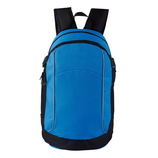Mochila promocional de poliéster con compartimento para laptop y bolsillos laterales de red – BT-MOC-0003