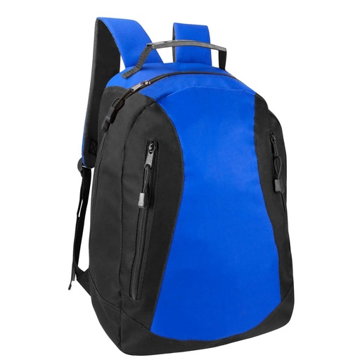 Mochila promocional de poliéster con organizador de 4 compartimentos y doble bolsillo frontal – BT-MOC-0015
