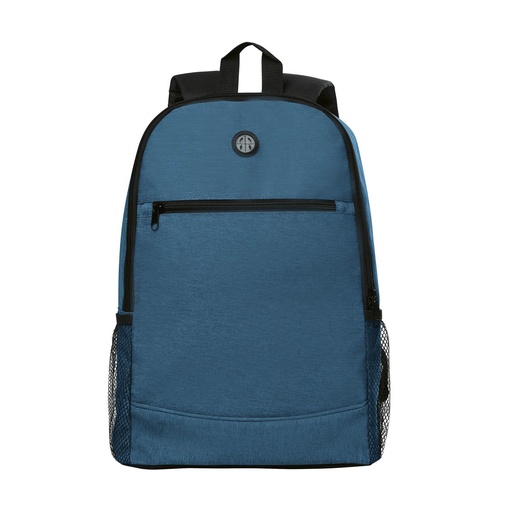 Mochila promocional de poliéster con salida para audífonos y compartimento para laptop de 15 pulgadas – BT-MOC-0036