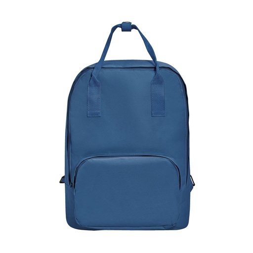 Mochila promocional de poliéster con asa de agarre y broche metálico – BT-MOC-0021