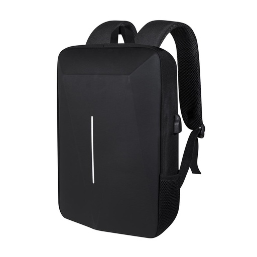 [BT-MOC-0087] Mochila promocional de poliéster y policarbonato con salida USB y carcasa resistente – BT-MOC-0087
